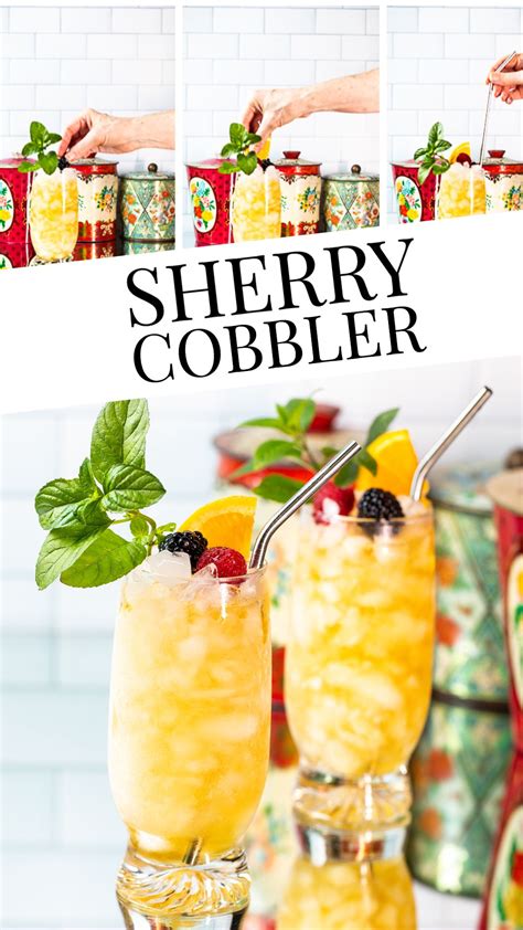 Sherry Cobbler Cocktail | Vegan recipes easy, Fruity cocktails, Wine ...