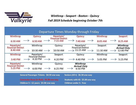 Ferry Schedule | mbferry