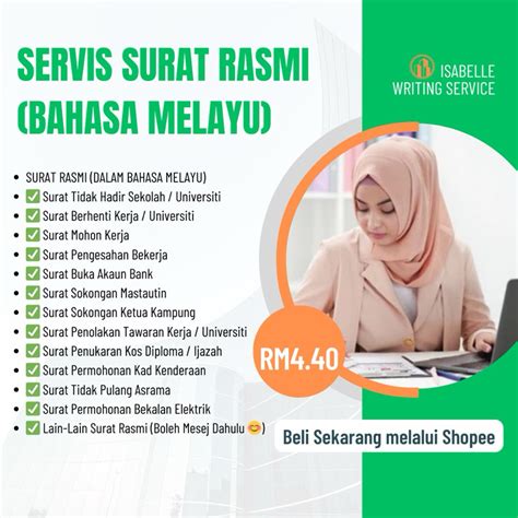 Surat Rasmi Bahasa Melayu Writing Service dalam 2jam! | Shopee Malaysia