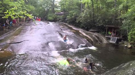 Sliding Rock Waterfall (Adventures in North Carolina) - YouTube