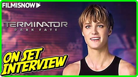 TERMINATOR: DARK FATE | Mackenzie Davis "Grace" On-set Interview ...