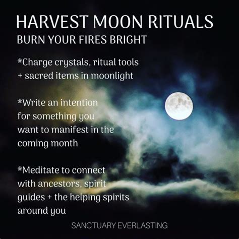 Full Moon Rituals for the Harvest Moon | Sanctuary Everlasting