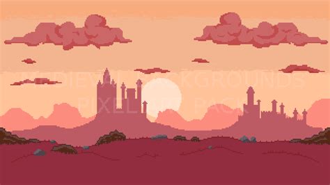 2D Pixel Art Medieval Backgrounds Pack - Game Backgrounds