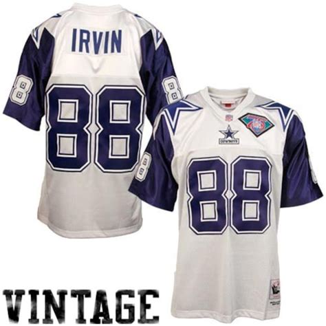 Mitchell & Ness Dallas Cowboys #88 Michael Irvin White Throwback ...