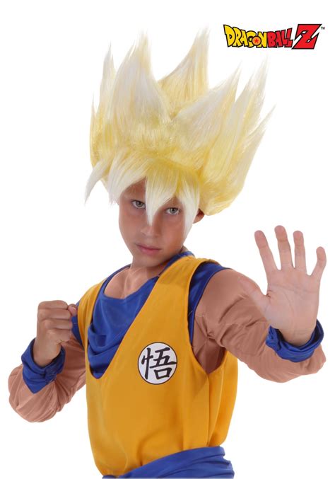 Child Dragon Ball Z Super Saiyan Goku Wig | Anime Costume Accessories