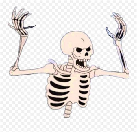 Spooky Skeleton Halloween Sticker - Spooky Scary Skeletons Png,Spooky ...