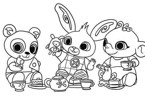 Bing Bunny Coloring Pages - Coloring Nation