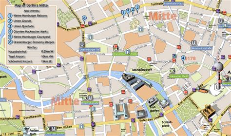 Berlin Tourist Map Auf mappery.com http://www.pinterest.com ...