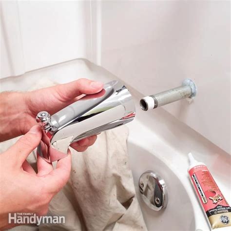 How To Replace a Bathtub Spout | Home repairs, Faucet repair, Diy home ...