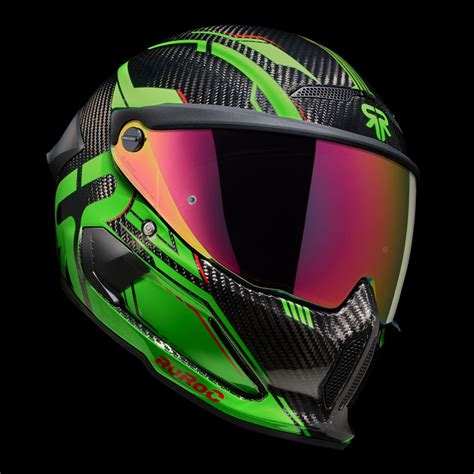 Ruroc | ATLAS 4.0 Track Viper Green | Full Face Bluetooth Motorcycle ...