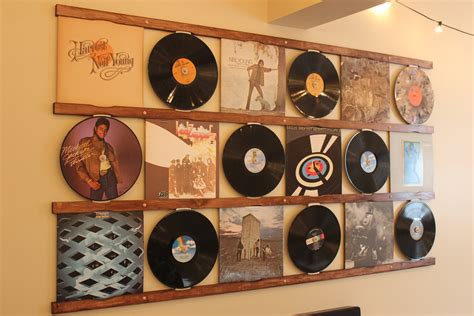 The Vinyl Wall Wooden Record Display Shelves, Wall Vinyl Holder