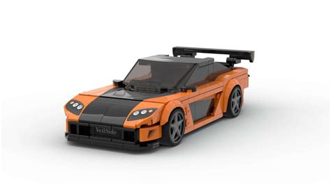 LEGO MOC Fast & Furious Tokyo Drift Han's RX-7 Veilside Fortune Body ...