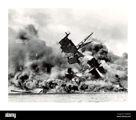 Battleship sinking Cut Out Stock Images & Pictures - Alamy