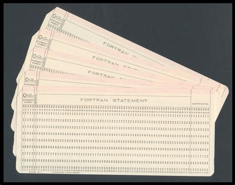 Vintage Computer Punch Cards / 1970's Mainframe Data | Etsy