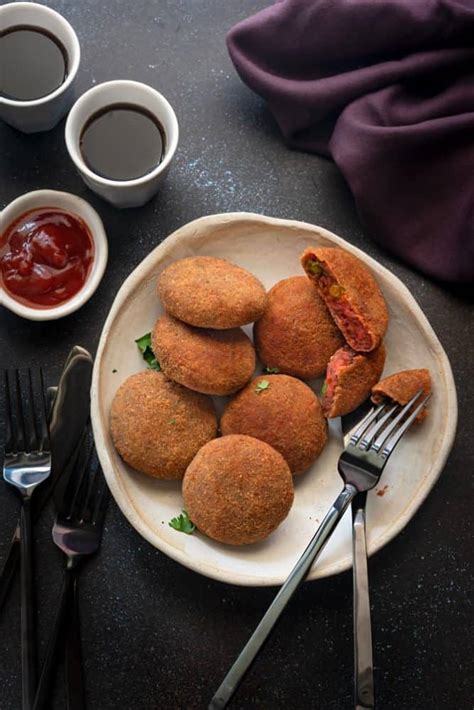 Veg Cutlet Recipe (With Air Fryer Instructions) - Cubes N Juliennes