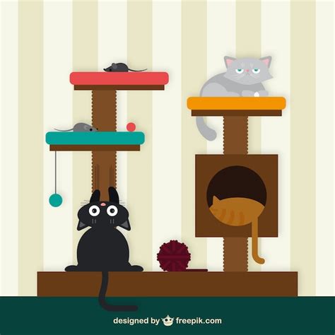 Cat house | Free Vector