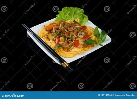 Vietnamese Cuisine Pho Xao Bo Stock Photo - Image of dish, beef: 125180366