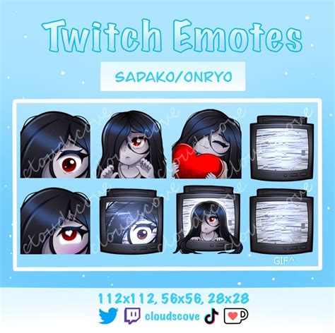 Sadako DBD Emotes // Animated Emote Included // Onryo // the Ring ...