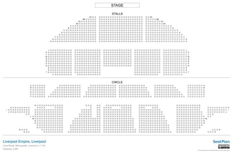 Eden Court Empire Theatre Seating Plan | Elcho Table