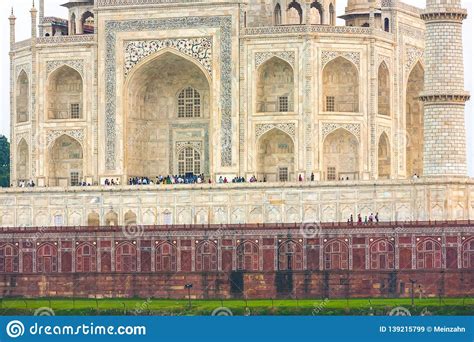 Taj Mahal from Yamuna River in Sunset Stock Image - Image of religion ...