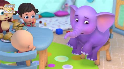 ఎనుగు రాజా - Hathi Raja Kahan Chale - Telugu Rhymes from Jugnu Kids ...