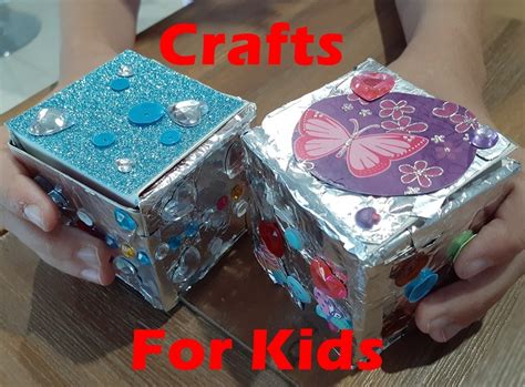 Kids Crafts - Make a Treasure Box Using Items From Home