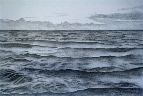 Ocean Pencil Drawing at GetDrawings | Free download