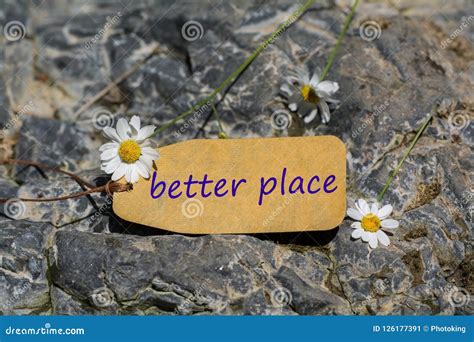 Better place label stock image. Image of choose, post - 126177391