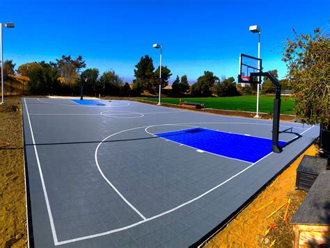 Outdoor Basketball Court Floor