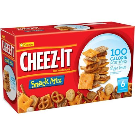 Cheez-Itz 100 calorie snack mix | Snacks, 100 calories, Snack mix