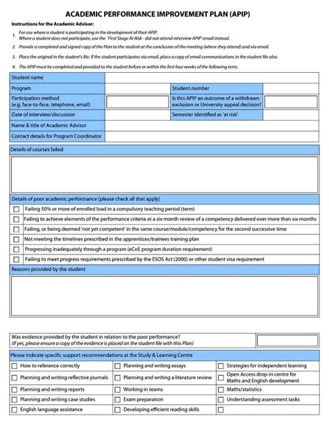 5+ Performance Improvement Plan Templates Excel & Word