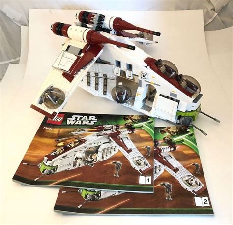 LEGO STAR WARS 75021 REPUBLIC GUNSHIP CLONE WARS WITH INSTRUCTIONS ...