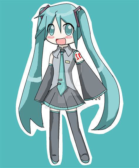 Chibi Hatsune Miku by FeeX123 on DeviantArt