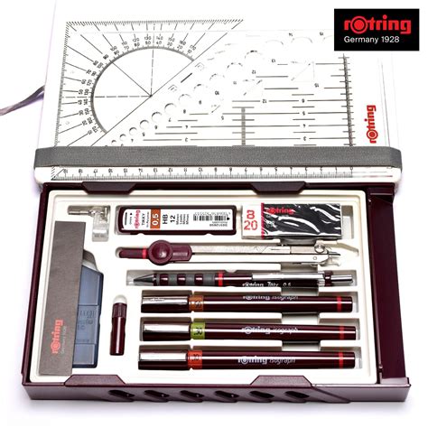 rOtring Isograph Technical Drawing Pen Set - Master College Set with ...