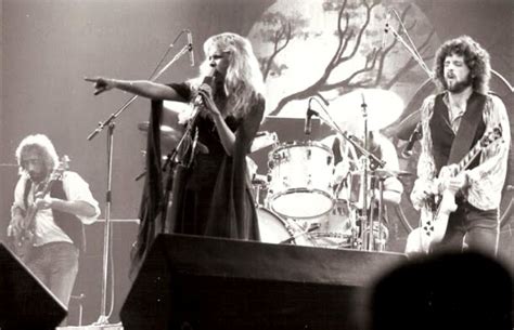 John McVie, Stevie Nicks, and Lindsey Buckingham of Fleetwood Mac ...