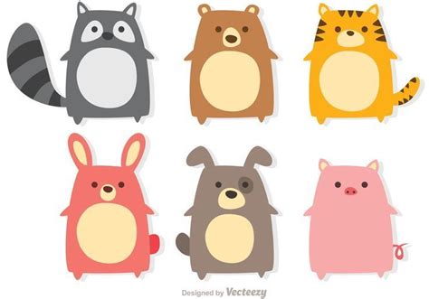 Illustration of Cute Animals Vector - the cutest little animal vectors ...