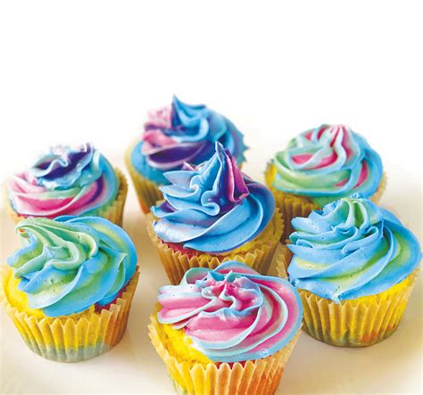 Colorful Tie Dye Cupcake | Dye-free | Natural | Color Kitchen