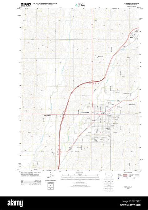 Le mars iowa map hi-res stock photography and images - Alamy