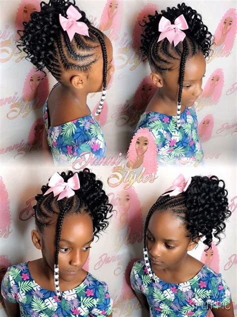 17+ Breathtaking Braids With Curls Hairstyles Kids