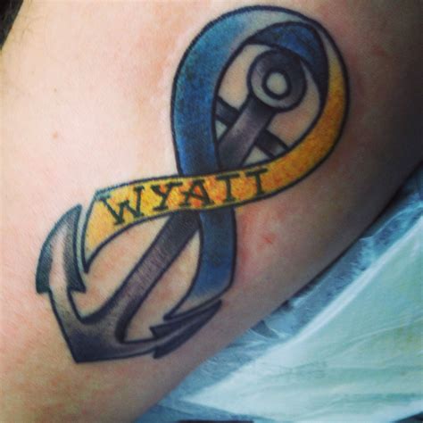 #Down syndrome awareness#infinity#anchor tattoo I got in honor of my ...