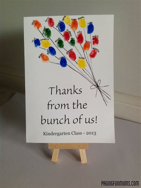 Teacher Appreciation Card from Class - (Louise) - Paging Fun Mums