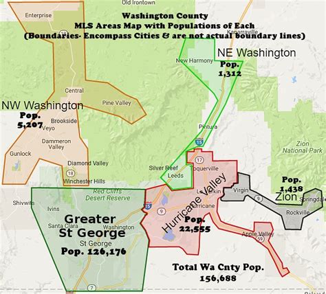 Washington County Utah Map - Alaine Leonelle