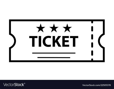 Ticket Outline Svg