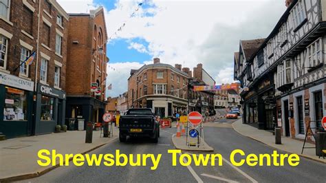 4K Drive Shrewsbury Town Centre - YouTube