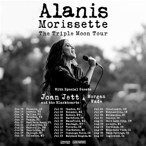 just announced: The Triple Moon Tour! — Alanis Morissette