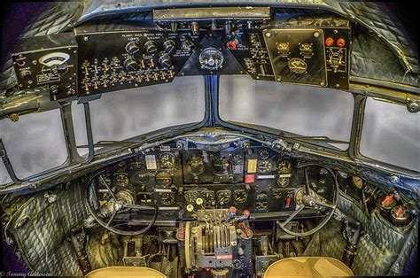 Douglas C-47 Skytrain Cockpit Photograph by Tommy Anderson