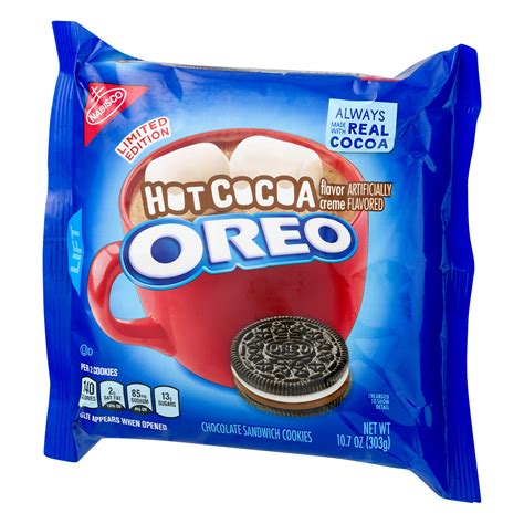 Nabisco Oreo Hot Cocoa Sandwich Cookies Limited Edition, 10.7 Oz ...