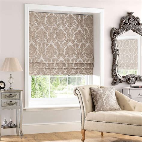 Versailles Natural Roman Blind | Dunelm | Roman blinds living room ...