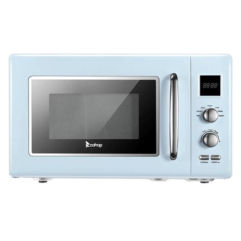 ZOKOP 23L/0.9 Cu. Ft. 900W Blue Microwave Oven - Walmart.com