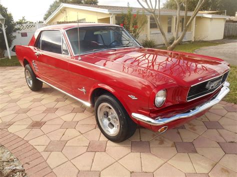 Used 1966 Ford Mustang -DELUXE CANDY APPLE RED-289 ENGINE WITH MANUAL ...